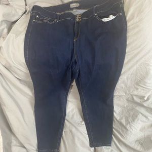 Torrid Jeggings size 26 R. Dark Blue Skinny Jeans.